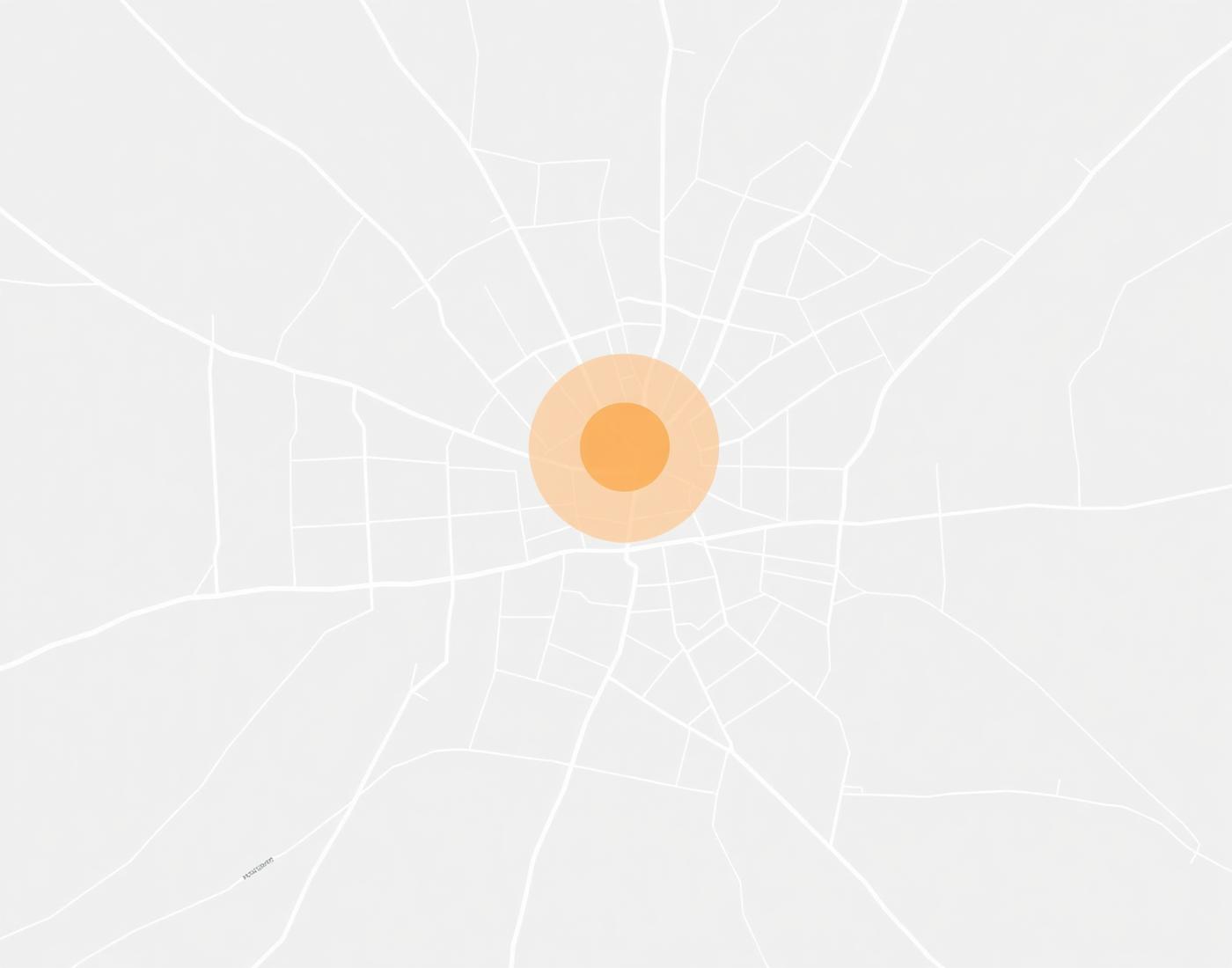 Mapa conceitual com área aproximada destacada no Centro de Araranguá